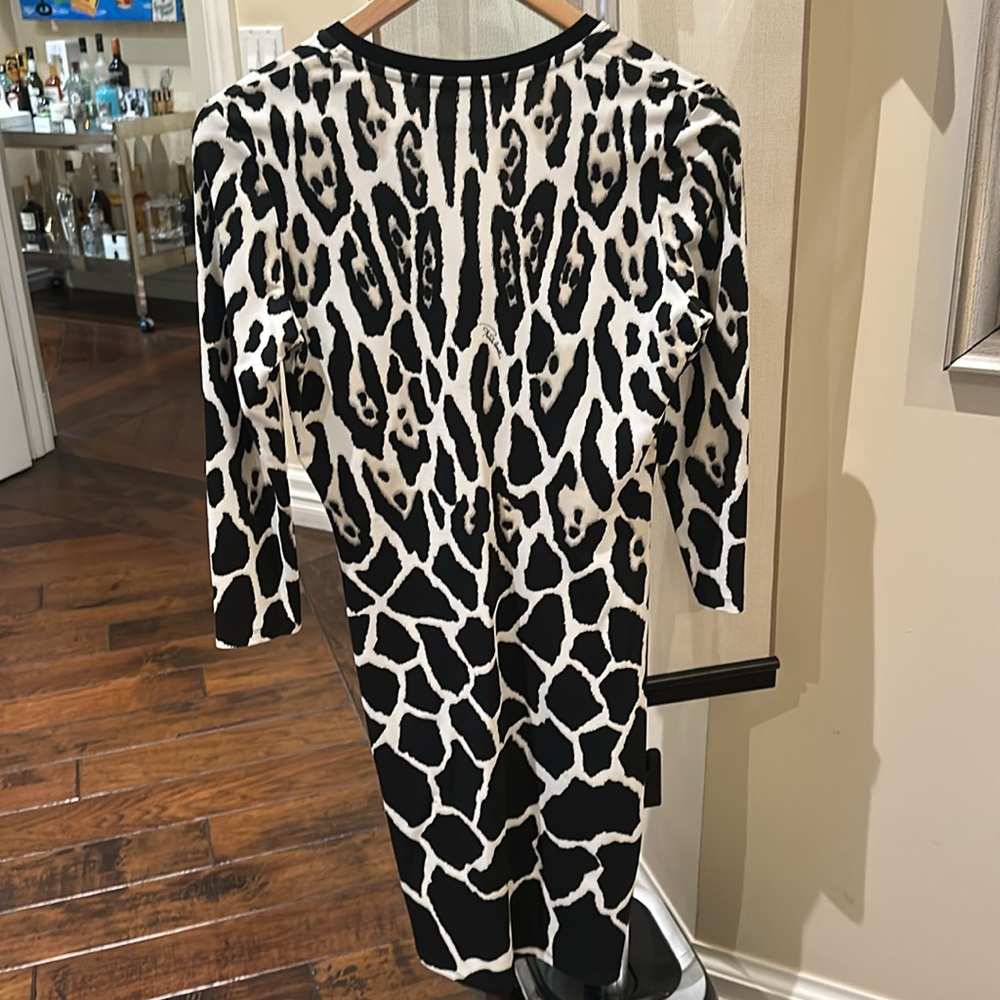 Roberto Cavalli Animal Print V Neck Dress Size 42 - Picture 5 of 8